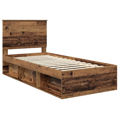 Struttura del letto Legno vecchio 90 x 190 cm Pino massello | homemem39