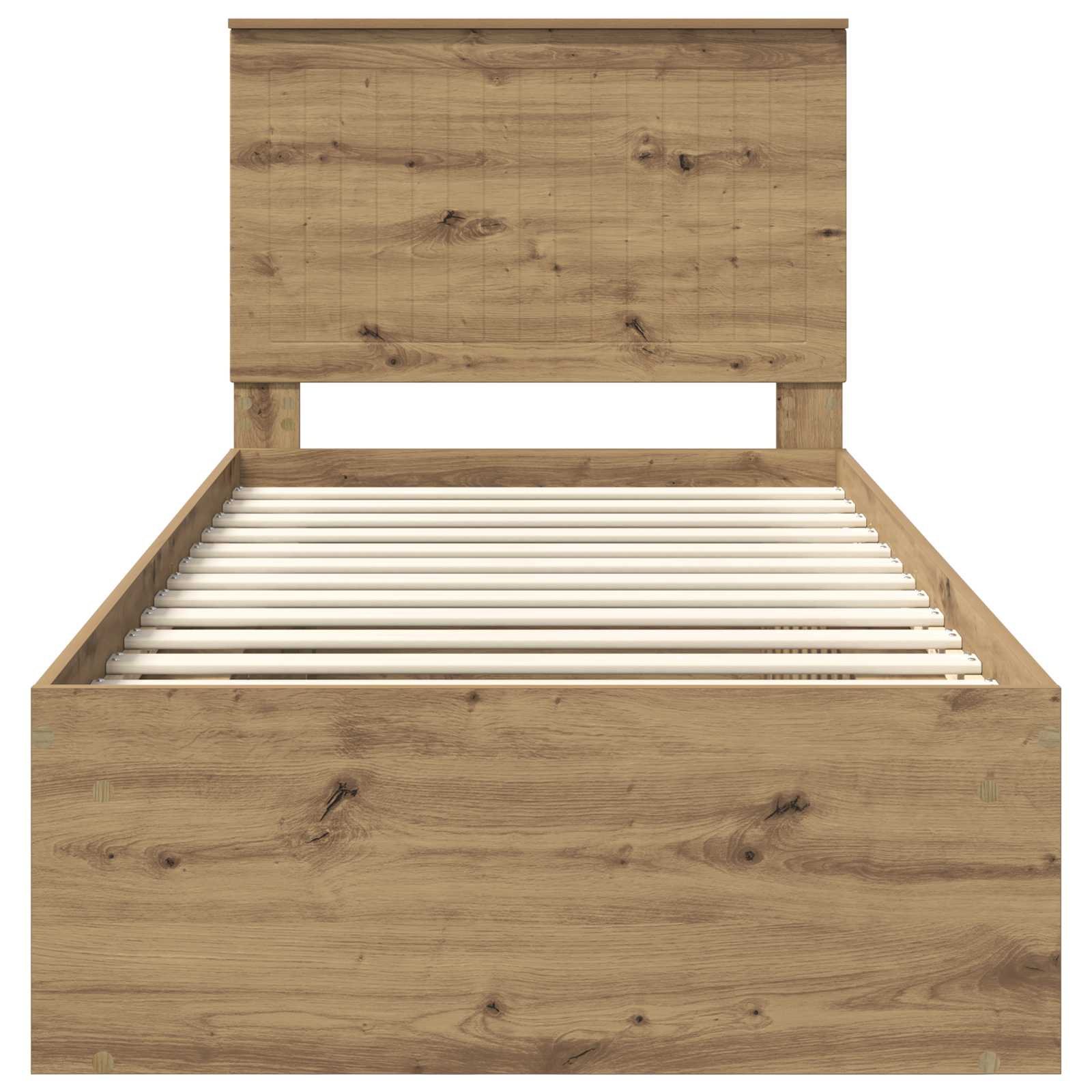 Struttura del letto con testiera Rovere Artigianale 90 x 190 cm | homemem39