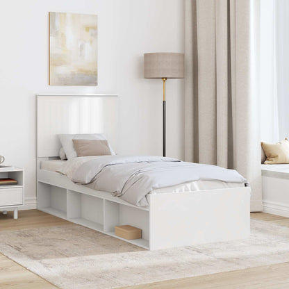 Struttura del letto Bianco 75 x 190 cm Pino massello | homemem39