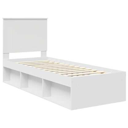 Struttura del letto Bianco 75 x 190 cm Pino massello | homemem39
