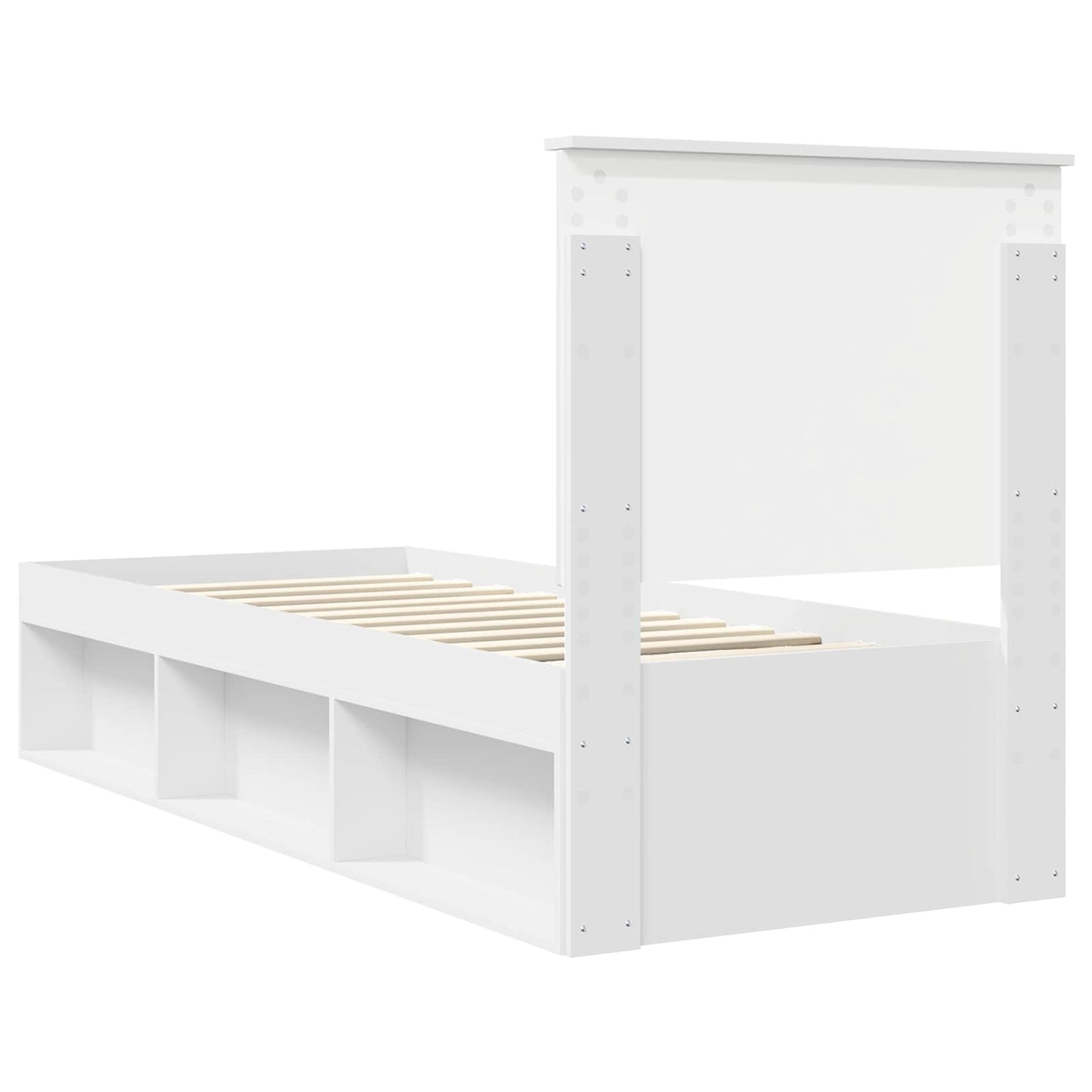 Struttura del letto Bianco 75 x 190 cm Pino massello | homemem39