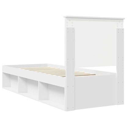 Struttura del letto Bianco 75 x 190 cm Pino massello | homemem39