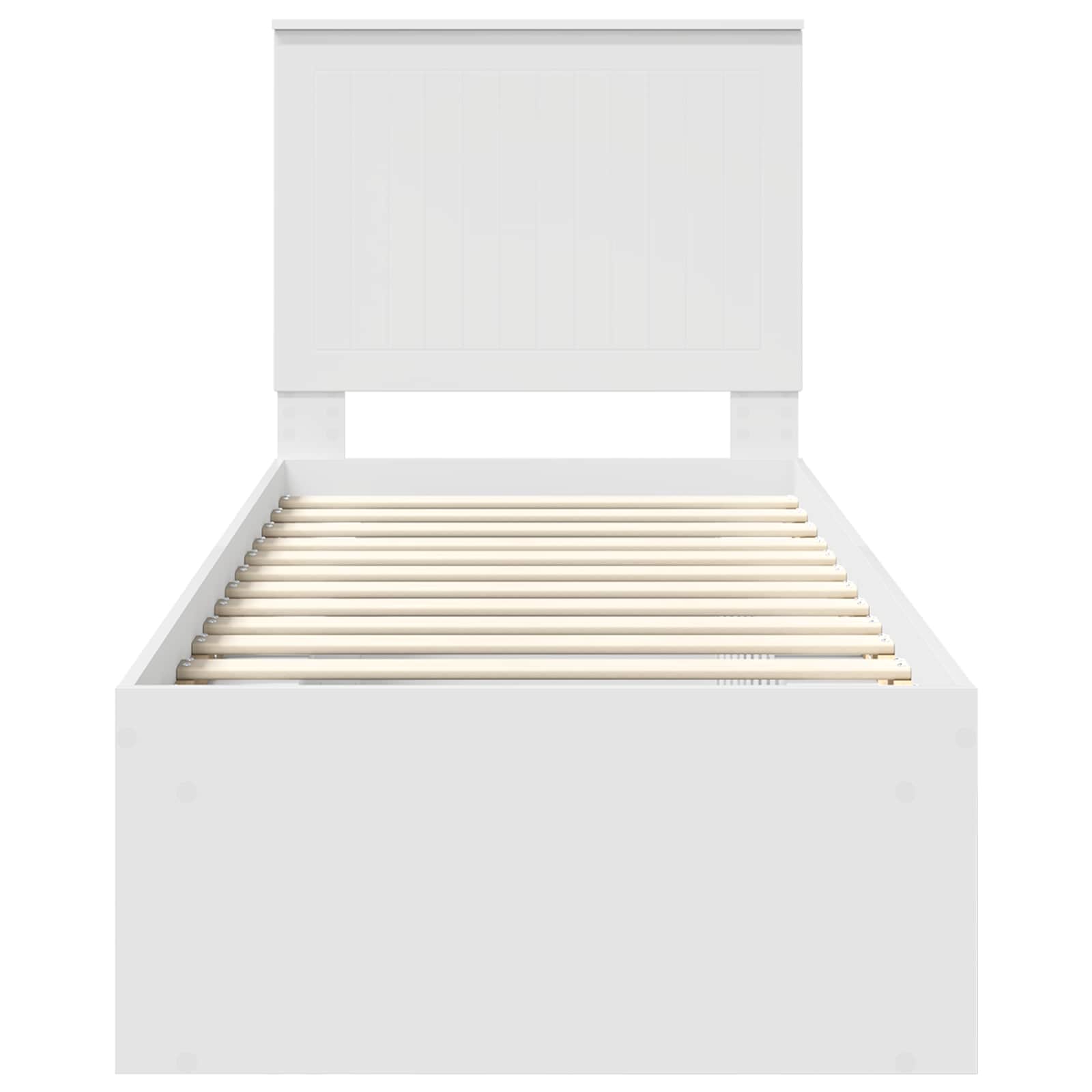 Struttura del letto Bianco 75 x 190 cm Pino massello | homemem39