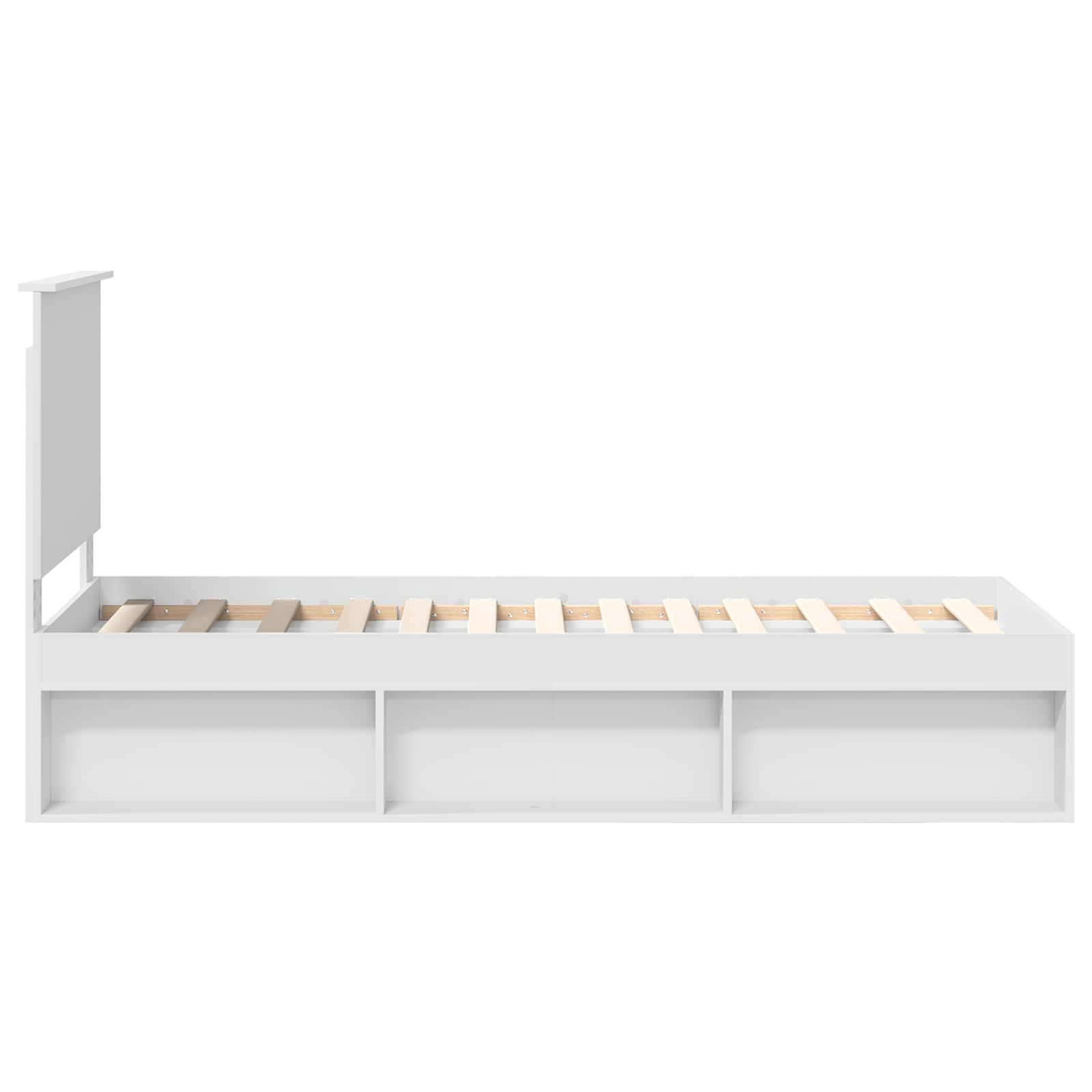 Struttura del letto Bianco 75 x 190 cm Pino massello | homemem39