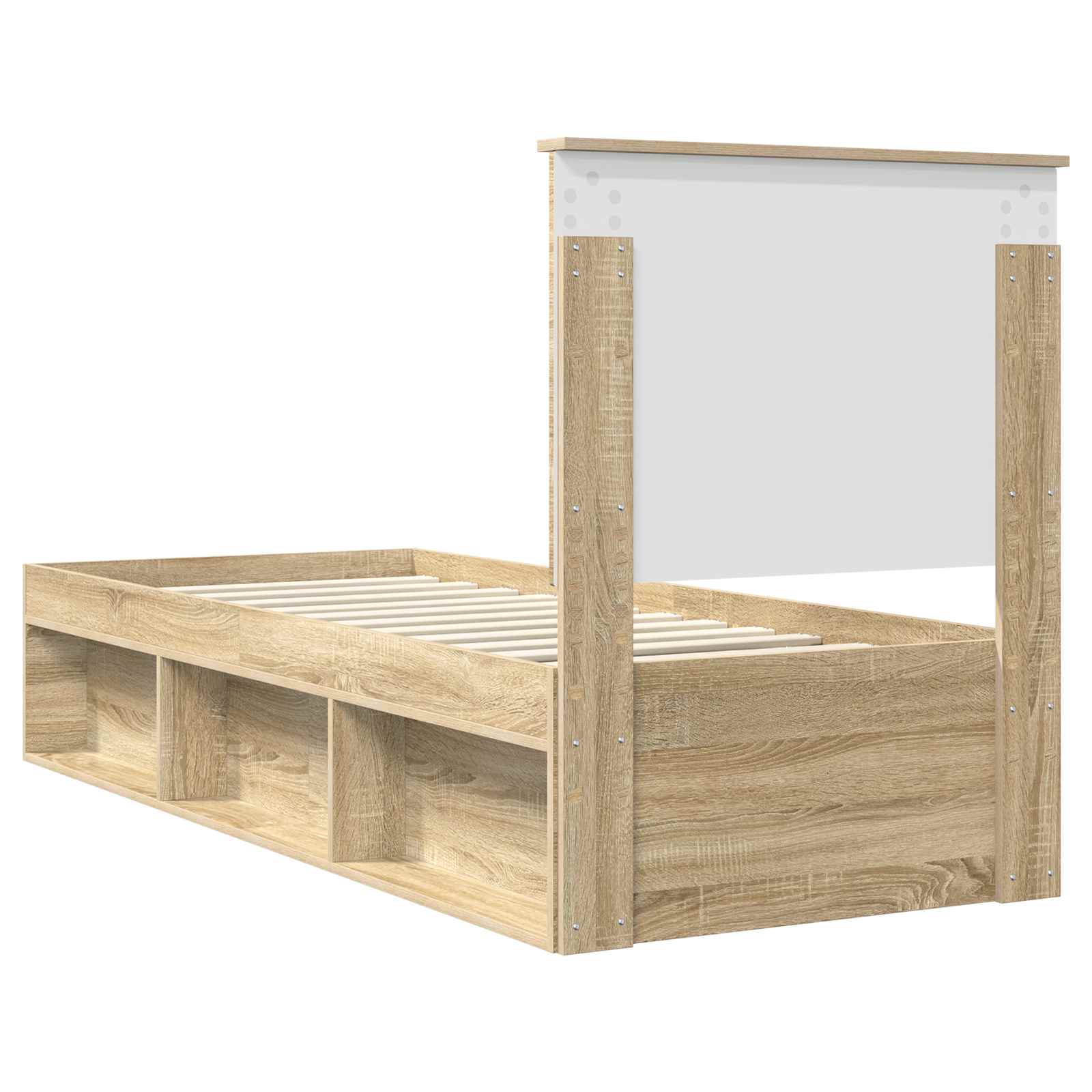 Struttura del letto Rovere Sonoma 75 x 190 cm Pino massello | homemem39