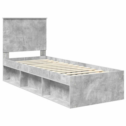 Struttura del letto Grigio Concretè 75 x 190 cm Pino massello | homemem39