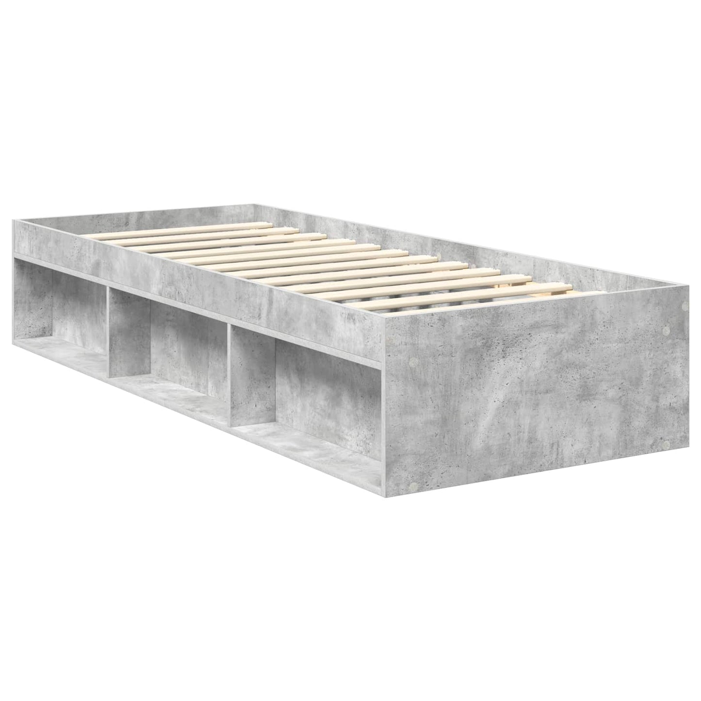 Struttura del letto Grigio Concretè 75 x 190 cm Pino massello | homemem39
