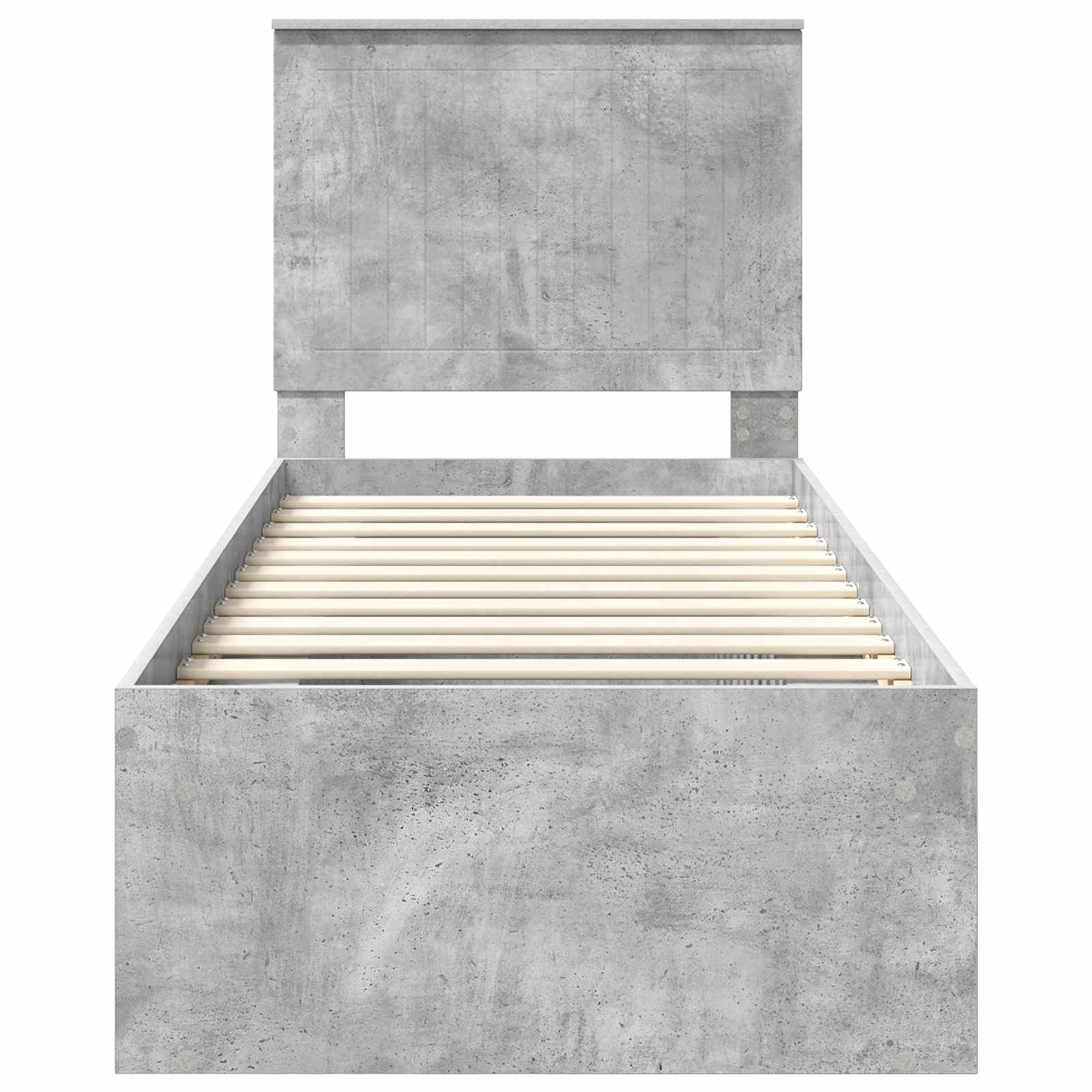 Struttura del letto Grigio Concretè 75 x 190 cm Pino massello | homemem39