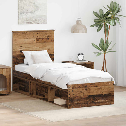 Struttura del letto Legno vecchio 75 x 190 cm Pino massello | homemem39