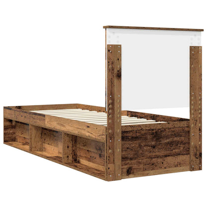 Struttura del letto Legno vecchio 75 x 190 cm Pino massello | homemem39