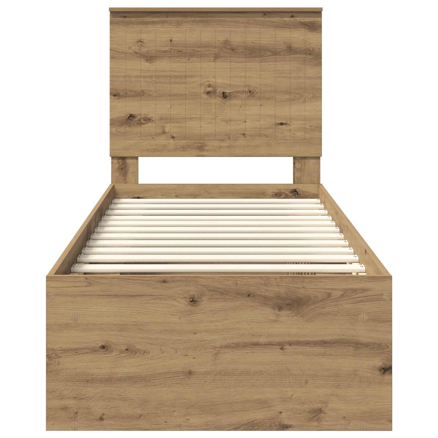 Struttura del letto con testiera Rovere Artigianale 75 x 190 cm | homemem39
