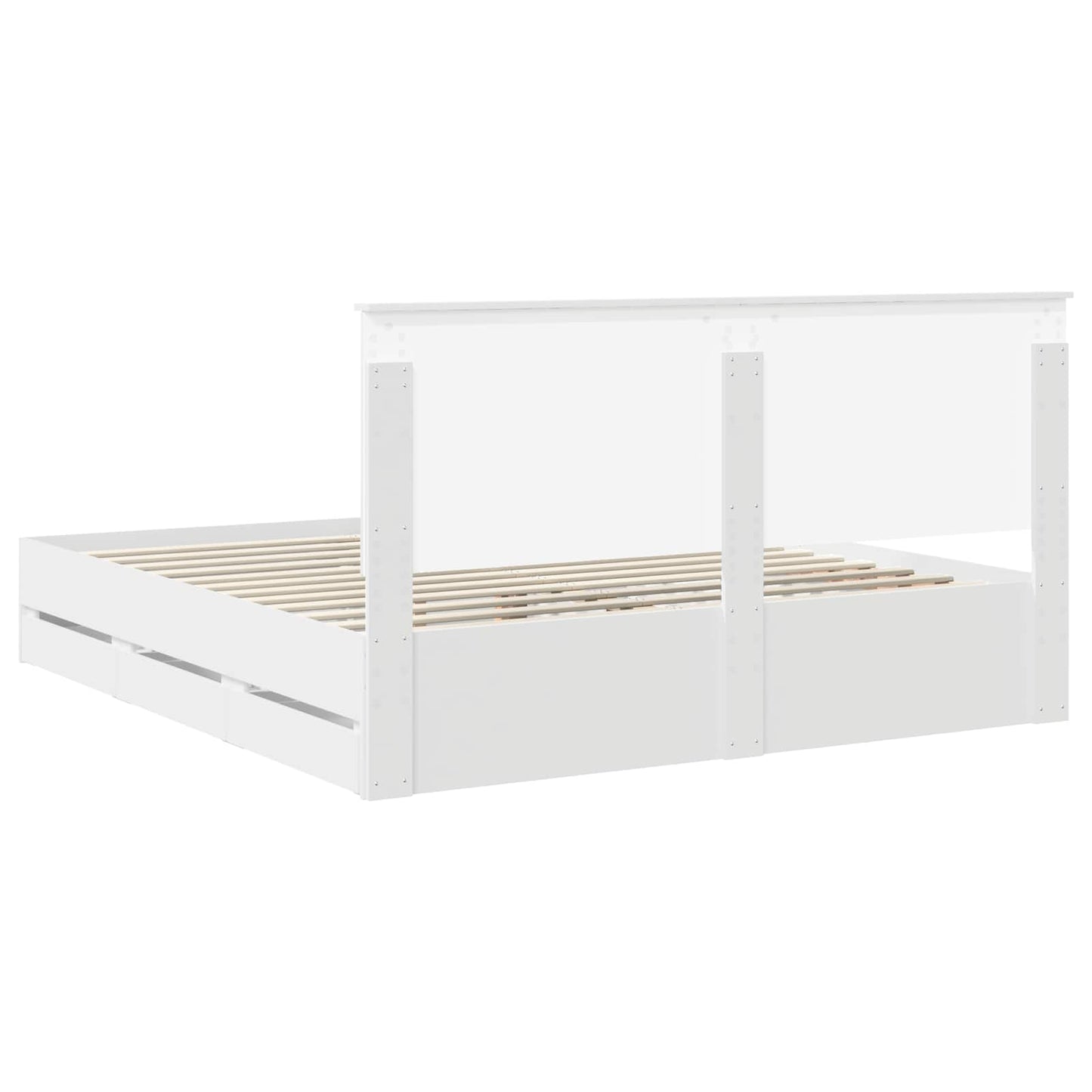 Struttura del letto Bianco 180 x 200 cm Legno Ingegnerizzato | homemem39