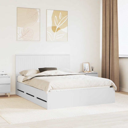 Struttura del letto Bianco 150 x 200 cm Legno Ingegnerizzato | homemem39
