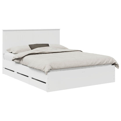 Struttura del letto Bianco 150 x 200 cm Legno Ingegnerizzato | homemem39