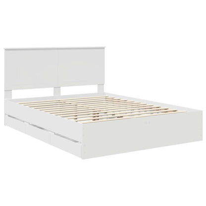 Struttura del letto Bianco 150 x 200 cm Legno Ingegnerizzato | homemem39