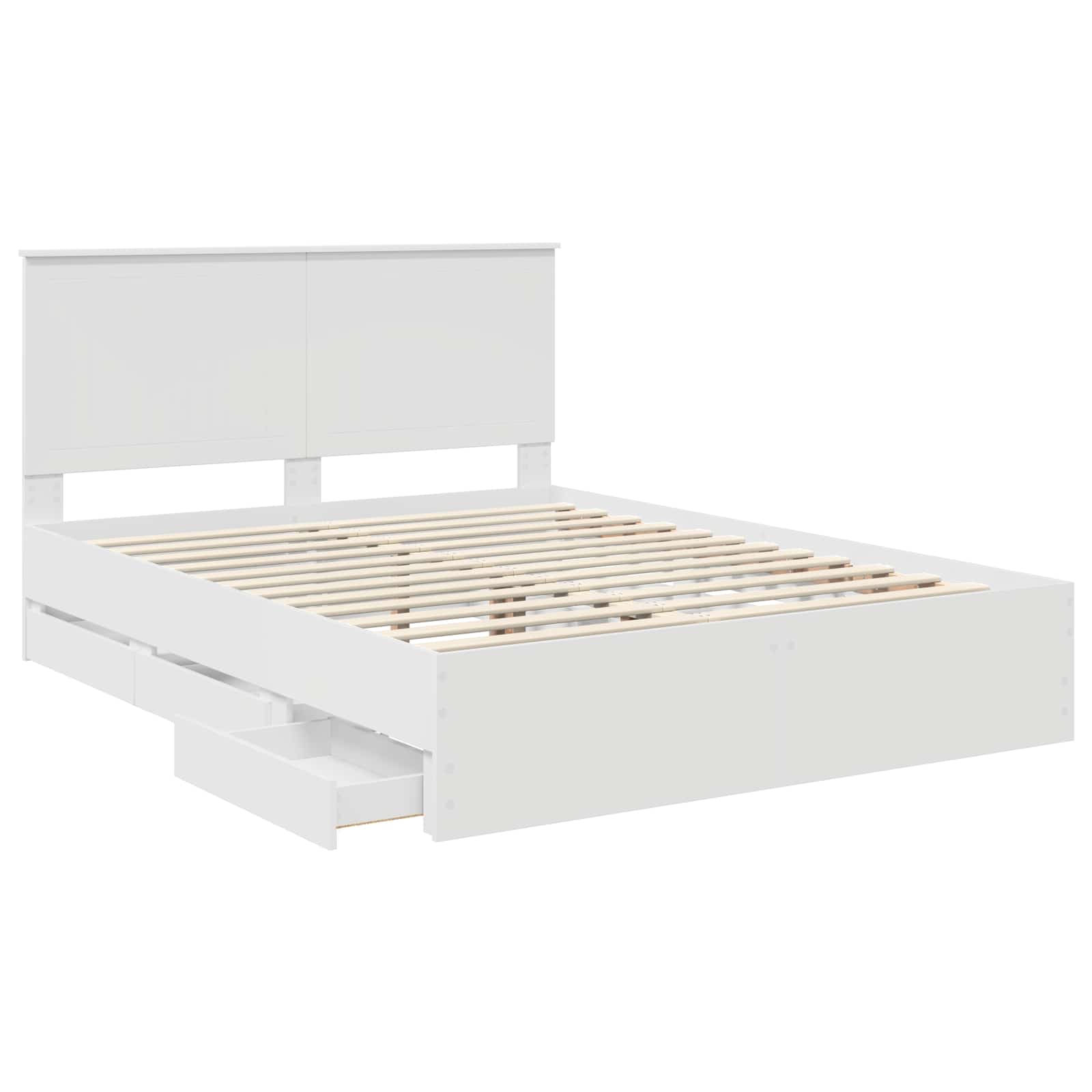 Struttura del letto Bianco 150 x 200 cm Legno Ingegnerizzato | homemem39