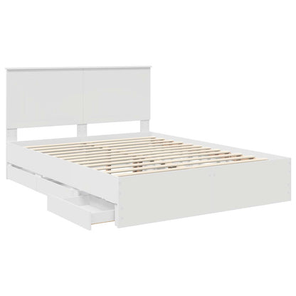 Struttura del letto Bianco 150 x 200 cm Legno Ingegnerizzato | homemem39