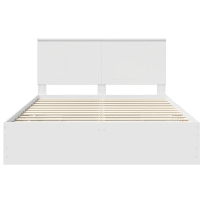 Struttura del letto Bianco 150 x 200 cm Legno Ingegnerizzato | homemem39