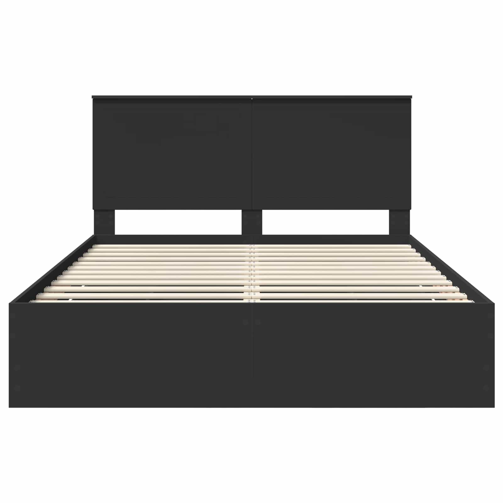 Struttura del letto Nero 150 x 200 cm Legno Ingegnerizzato | homemem39
