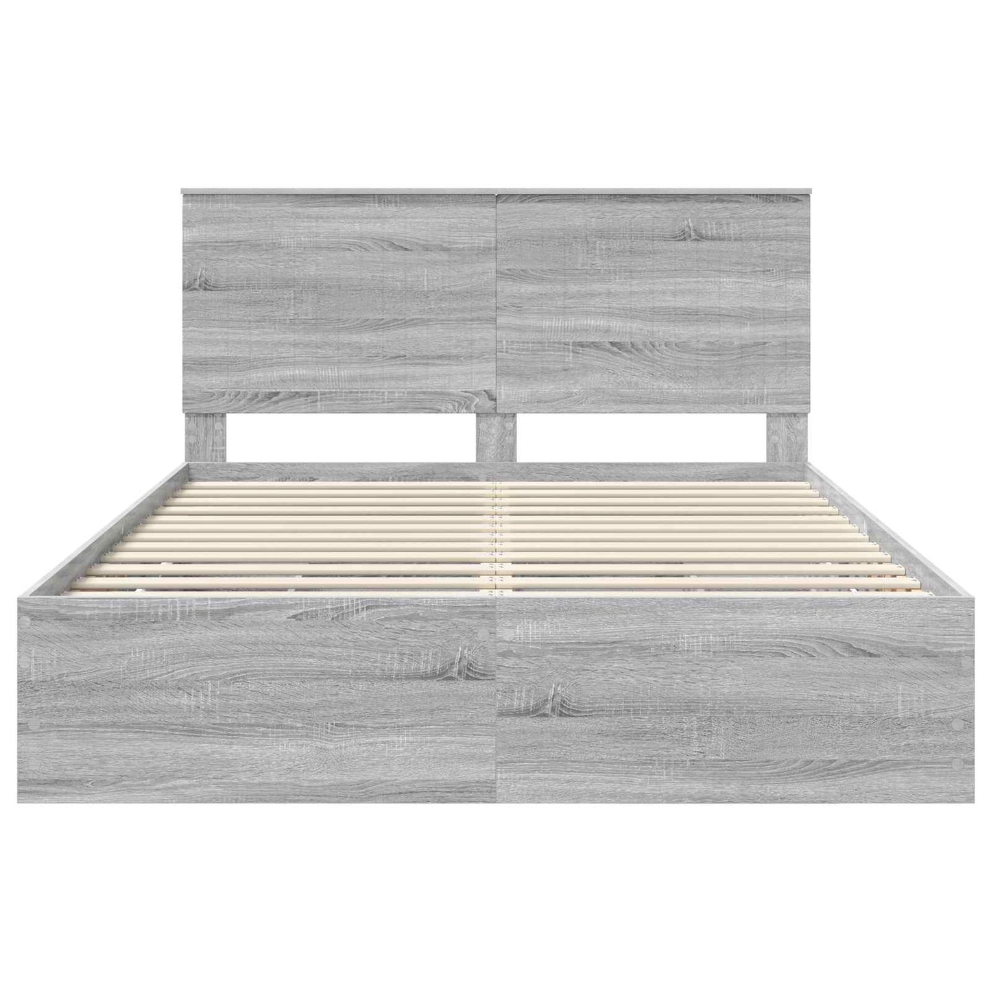 Struttura del letto con cassetto Grigio Sonoma 150 x 200 cm | homemem39