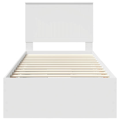 Struttura del letto Bianco 90 x 190 cm Legno Ingegnerizzato