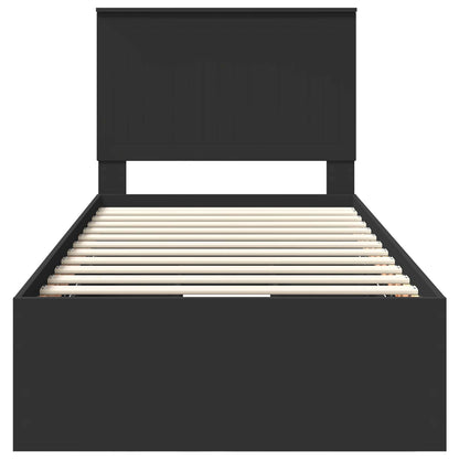 Struttura del letto Nero 90 x 190 cm Legno Ingegnerizzato