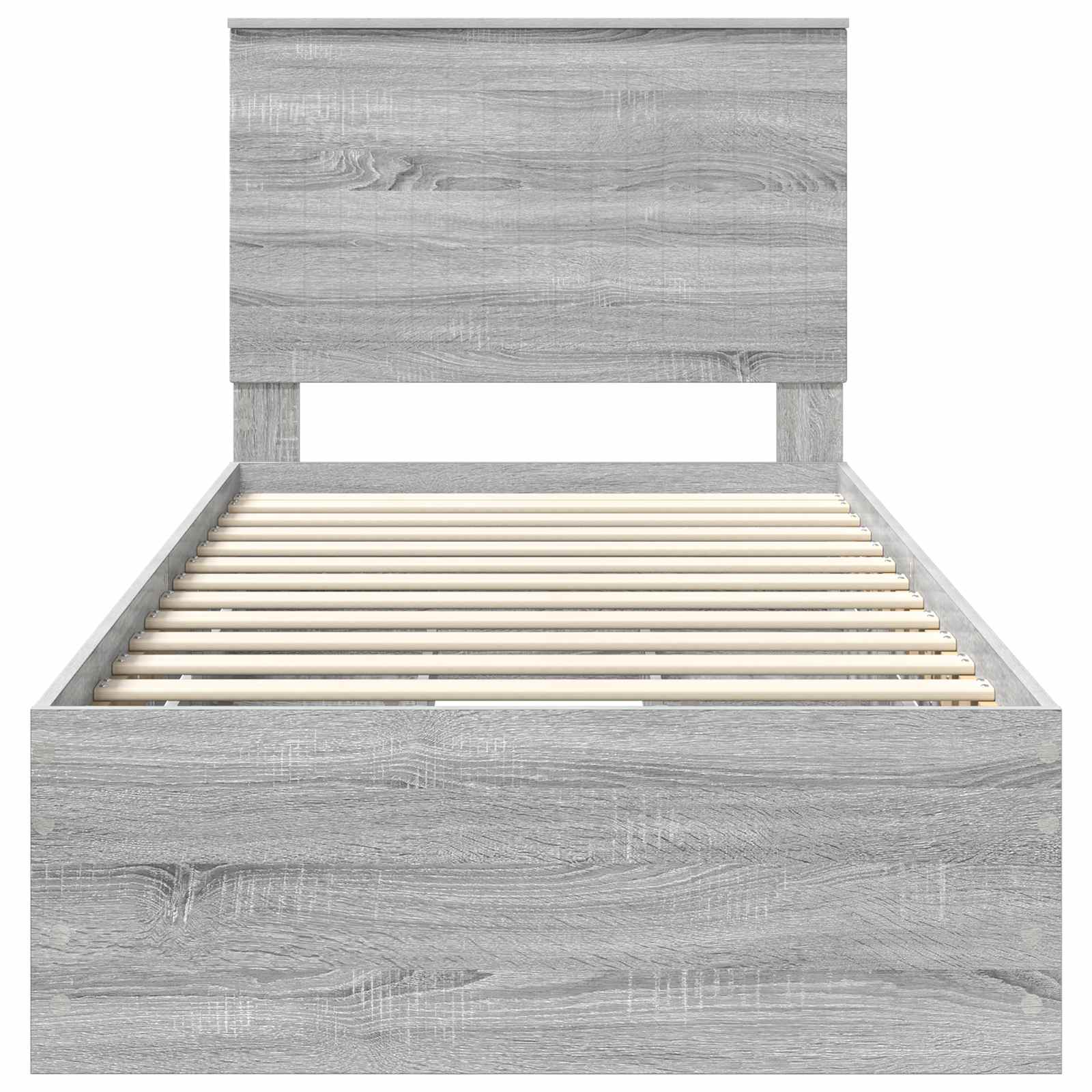 Struttura del letto con cassetto Grigio Sonoma 90 x 200 cm | homemem39