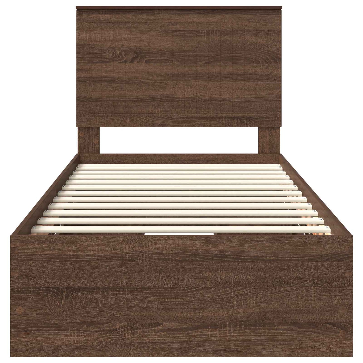 Struttura del letto con cassetto Rovere Marrone 90 x 190 cm