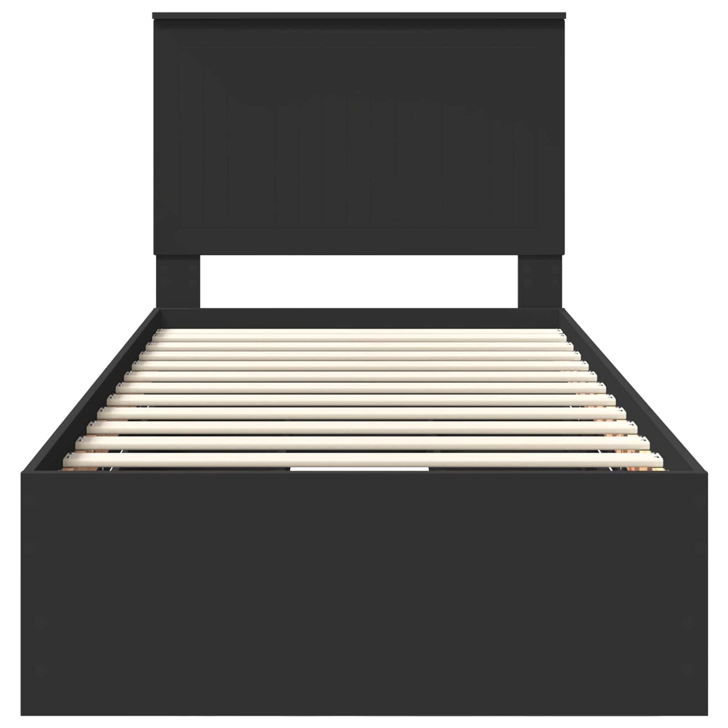 Struttura del letto Nero 90 x 200 cm Legno Ingegnerizzato