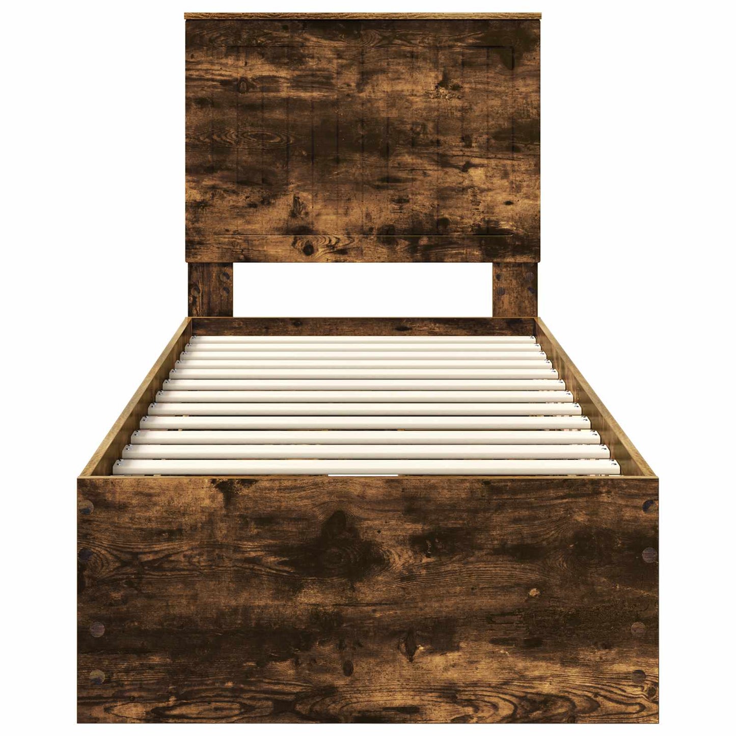 Struttura del letto con cassetto Rovere fumé 75 x 190 cm