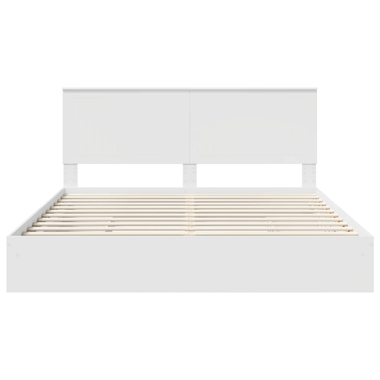 Letto con Contenitore Bianco 180 x 200 cm Legno multistrato | homemem39