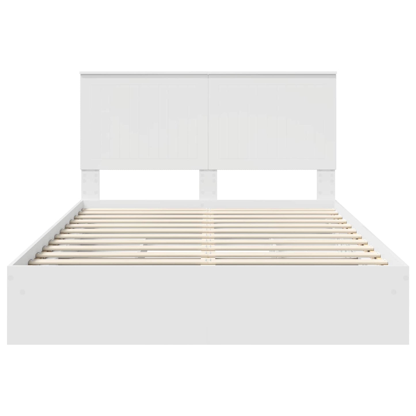 Letto con Contenitore Bianco 140 x 200 cm Legno multistrato | homemem39