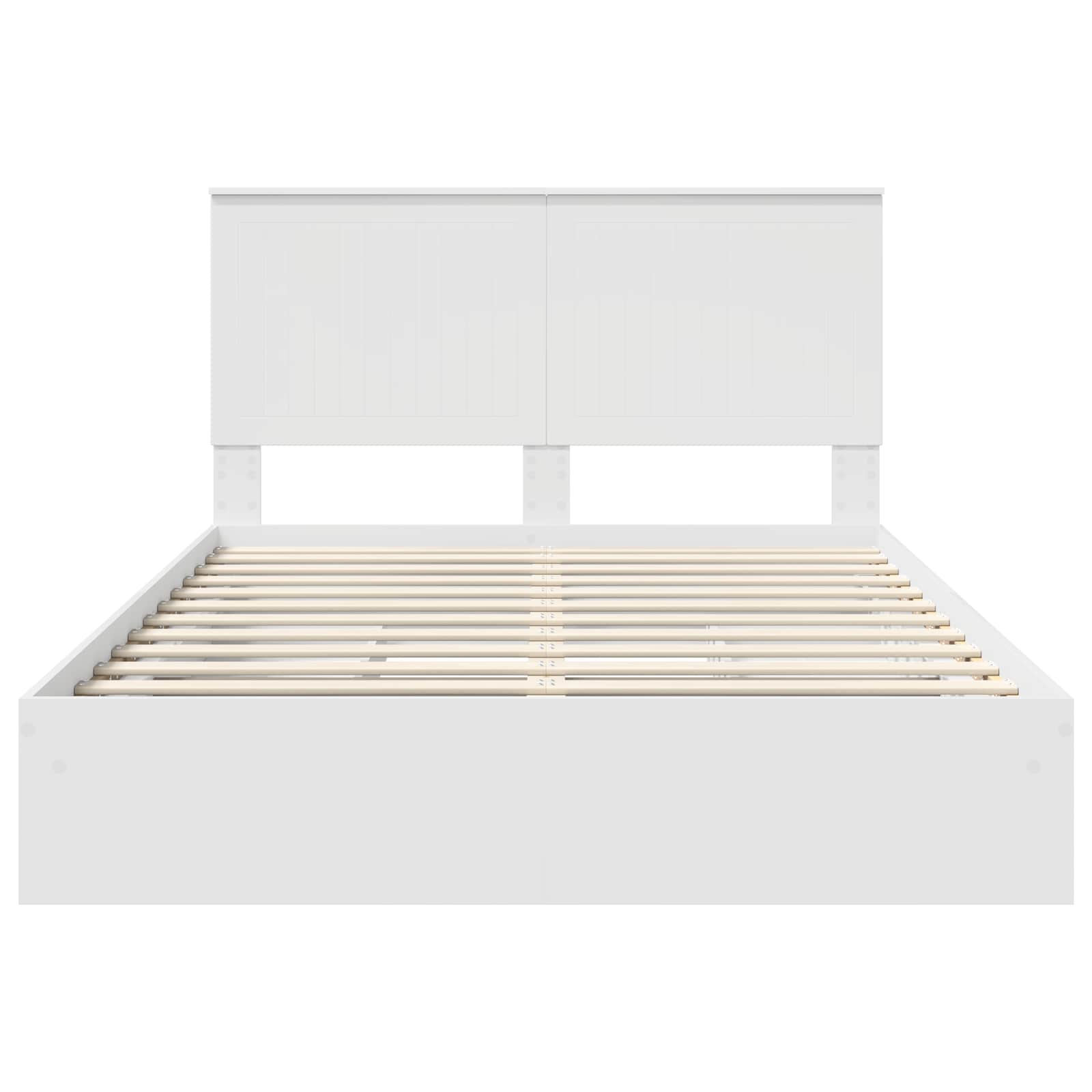 Letto con Contenitore Bianco 140 x 200 cm Legno multistrato | homemem39