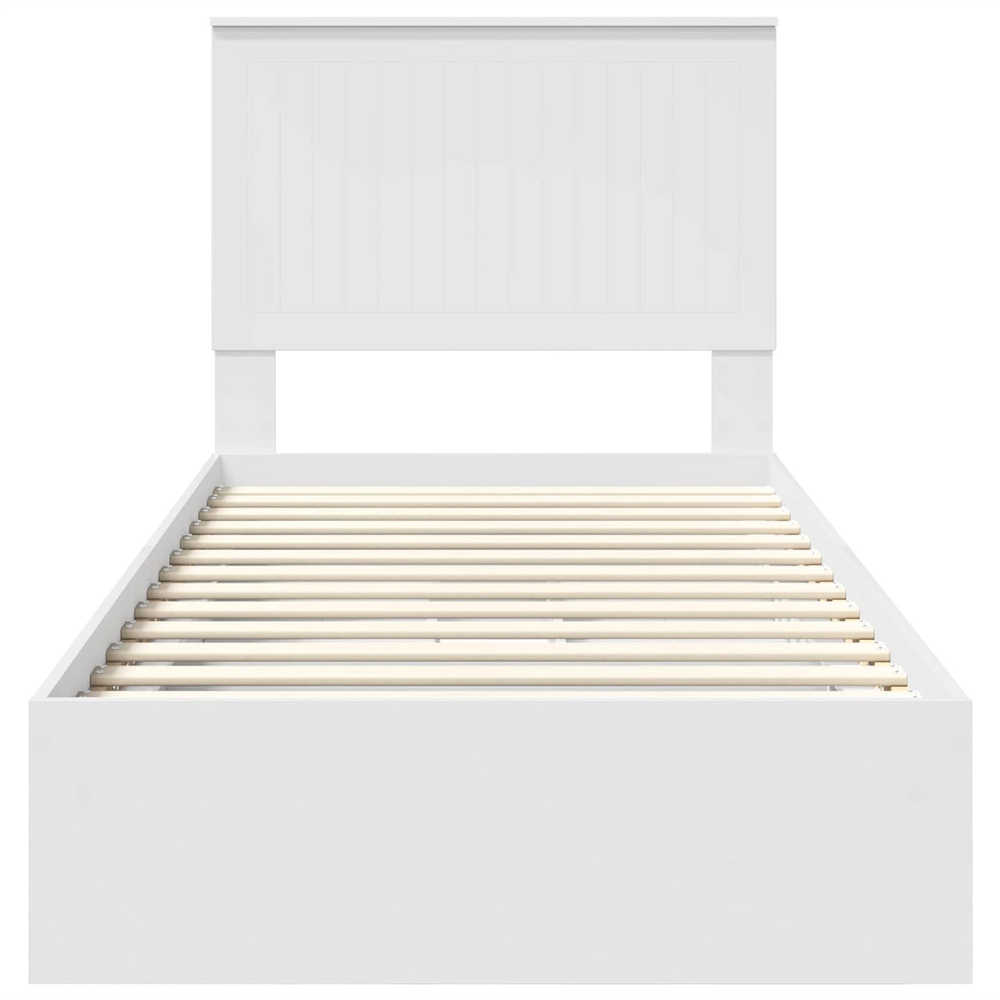 Letto con Contenitore Bianco 90 x 200 cm Legno multistrato | homemem39