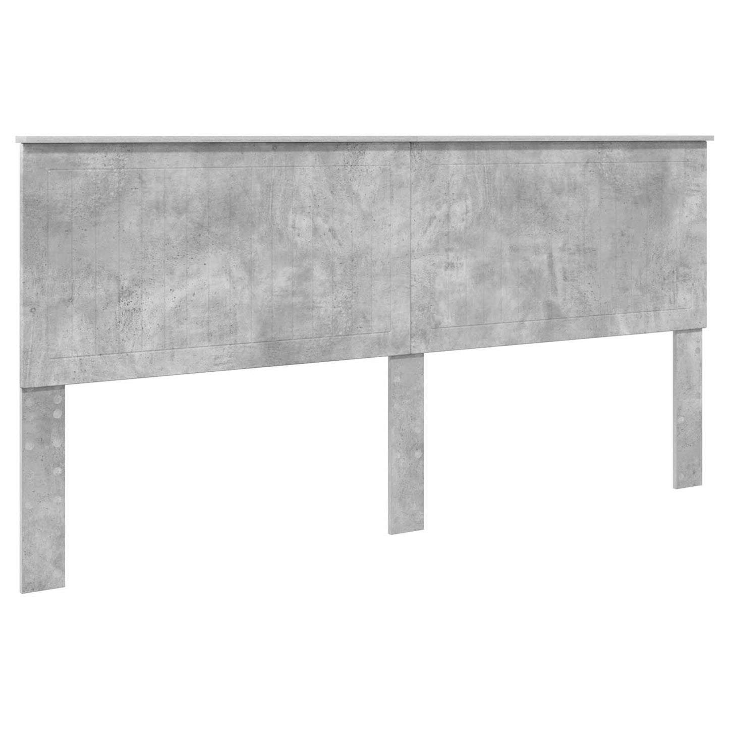 Struttura del letto con testiera Grigio cemento 200 x 200 cm | homemem39