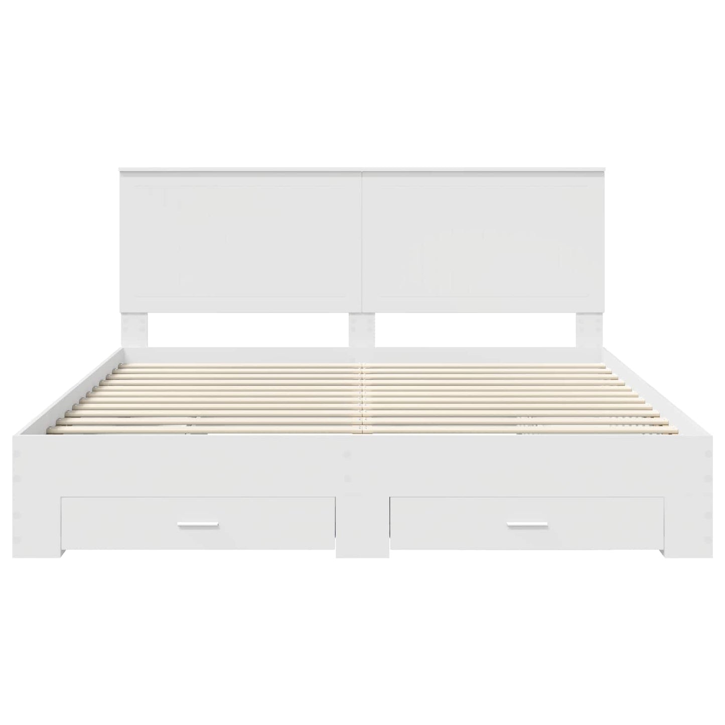 Struttura del letto Bianco 180 x 200 cm Legno multistrato | homemem39