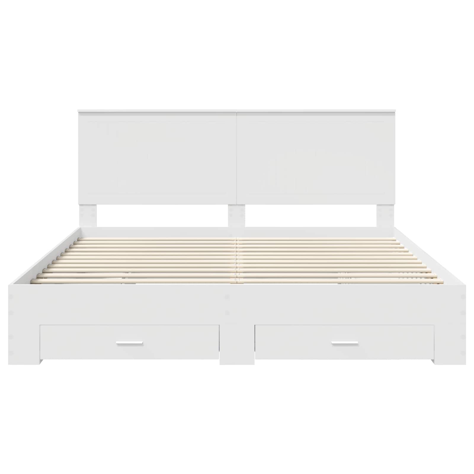 Struttura del letto Bianco 180 x 200 cm Legno multistrato | homemem39
