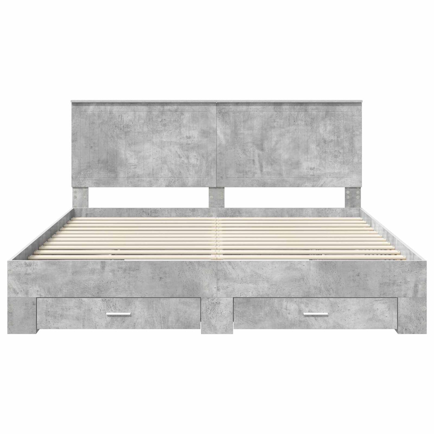 Struttura del letto con testiera Grigio cemento 180 x 200 cm | homemem39