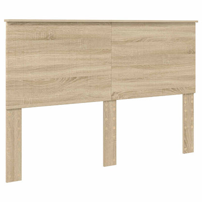 Struttura del letto con testiera Rovere Sonoma 150 x 200 cm | homemem39