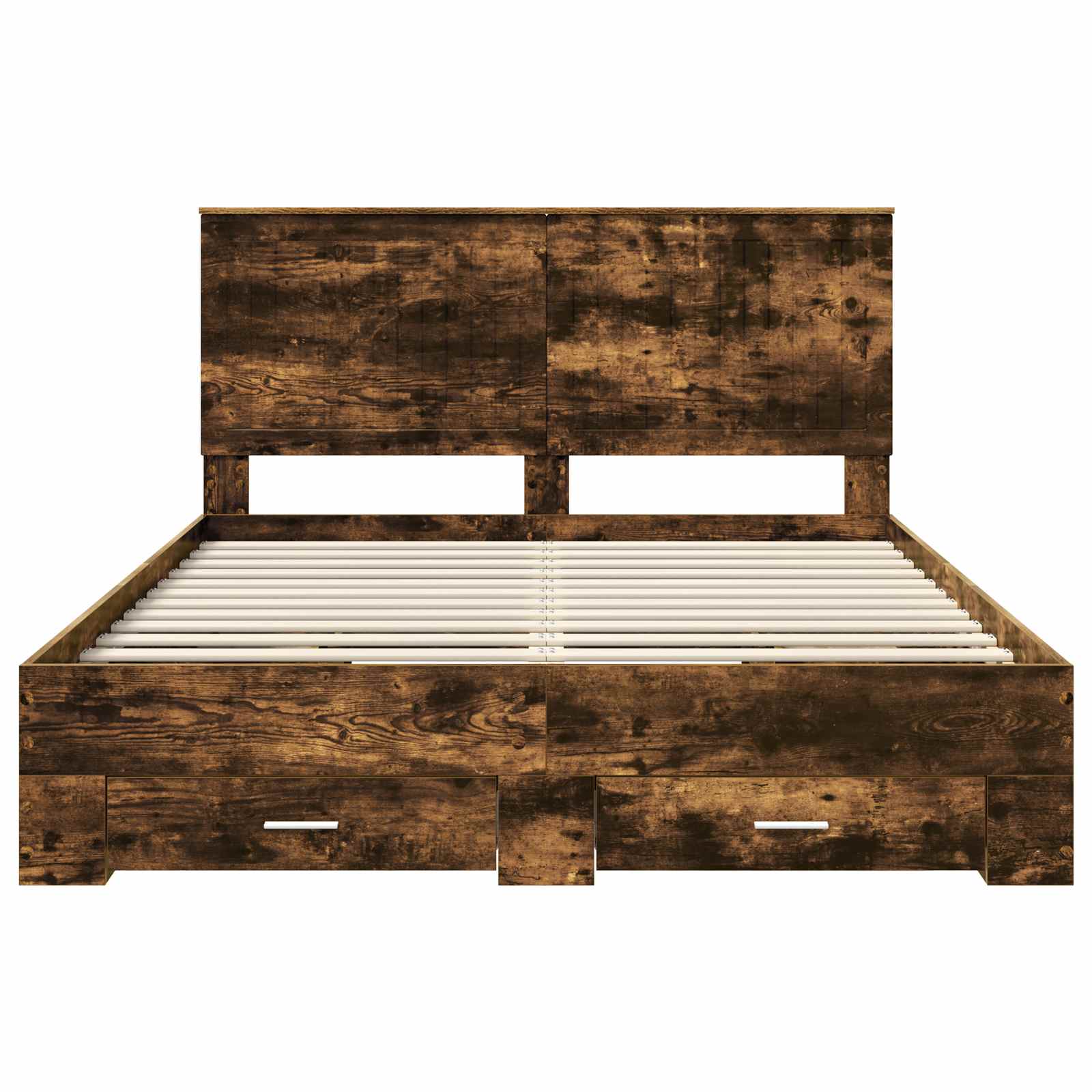Struttura del letto Rovere fumé 150 x 200 cm Legno multistrato | homemem39