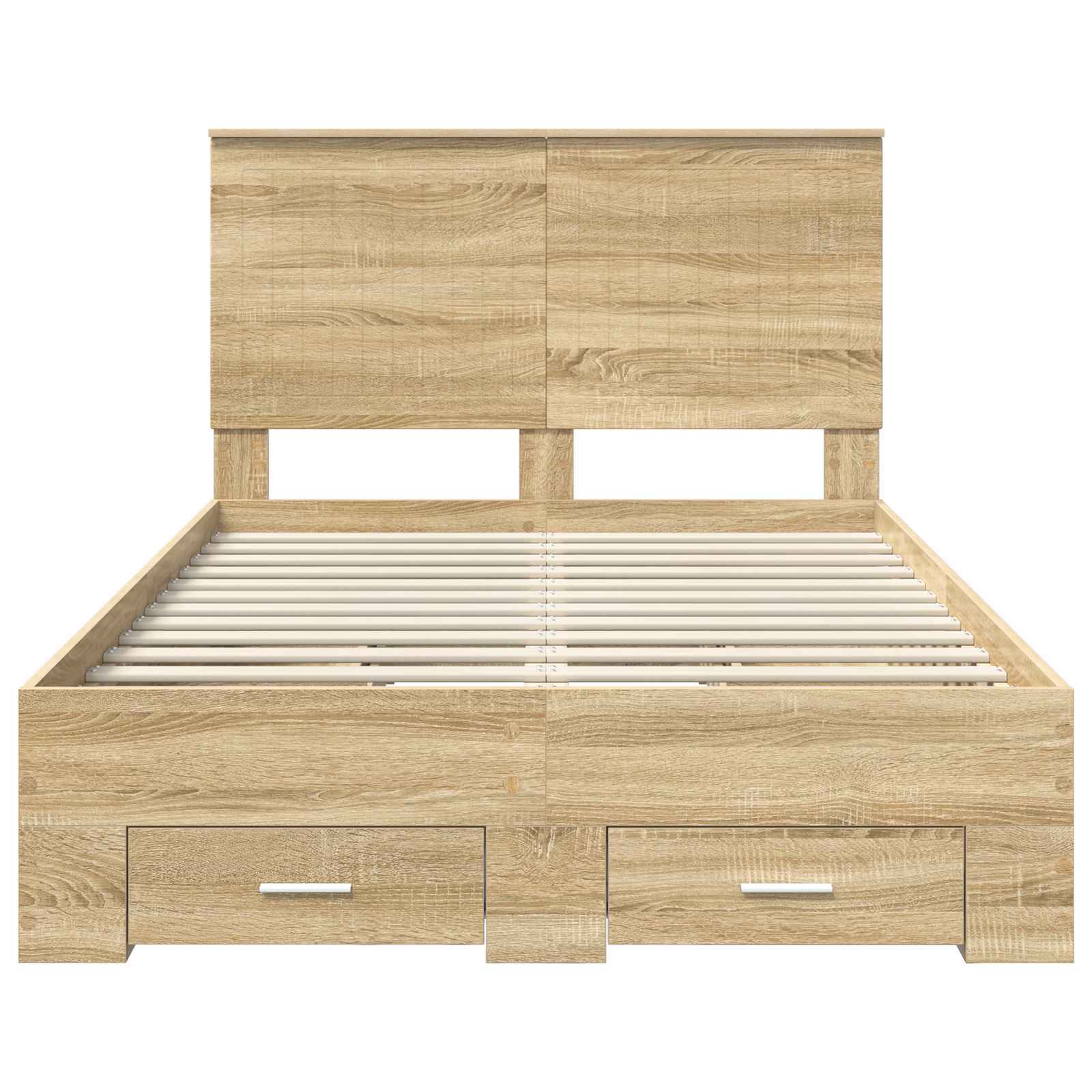 Struttura del letto con testiera Rovere Sonoma 120 x 200 cm | homemem39