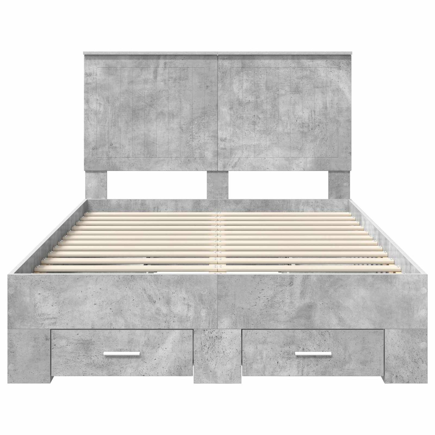 Struttura del letto con testiera Grigio cemento 120 x 190 cm | homemem39