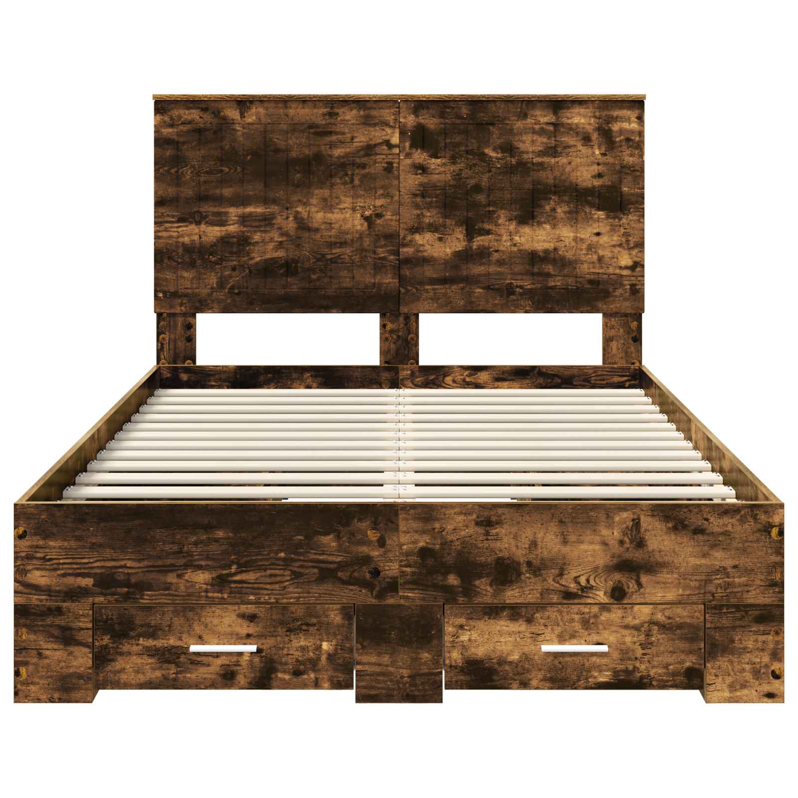 Struttura del letto Rovere fumé 120 x 190 cm Legno multistrato | homemem39