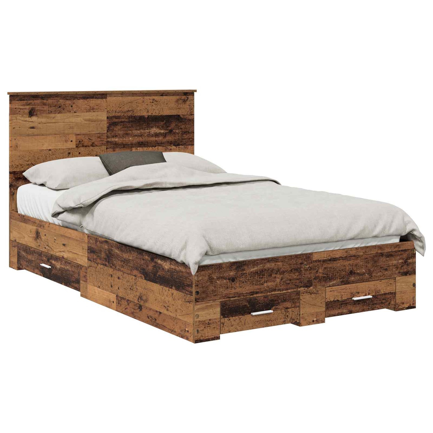 Struttura del letto con testiera Legno vecchio 120 x 190 cm | homemem39
