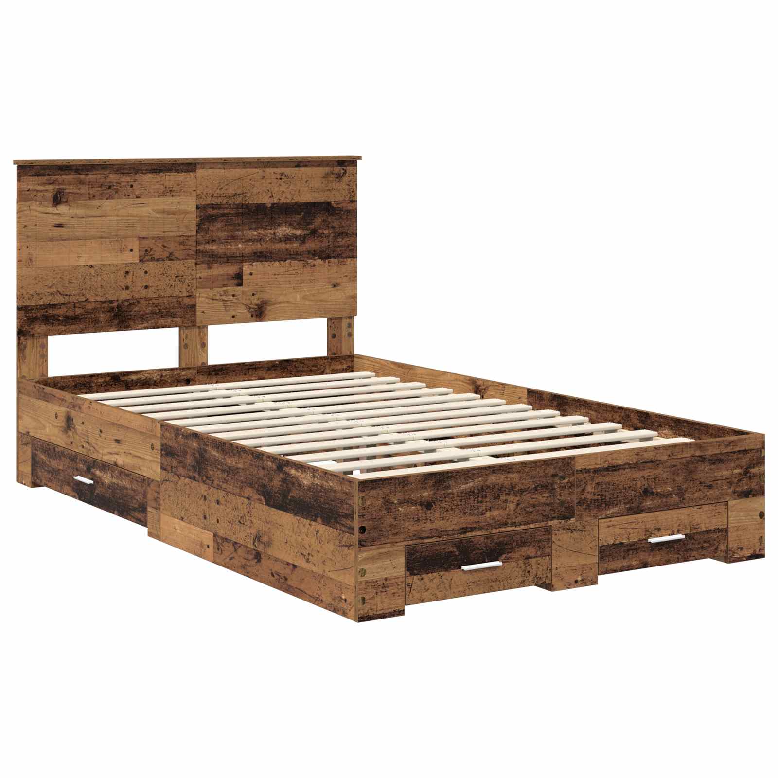 Struttura del letto con testiera Legno vecchio 120 x 190 cm | homemem39