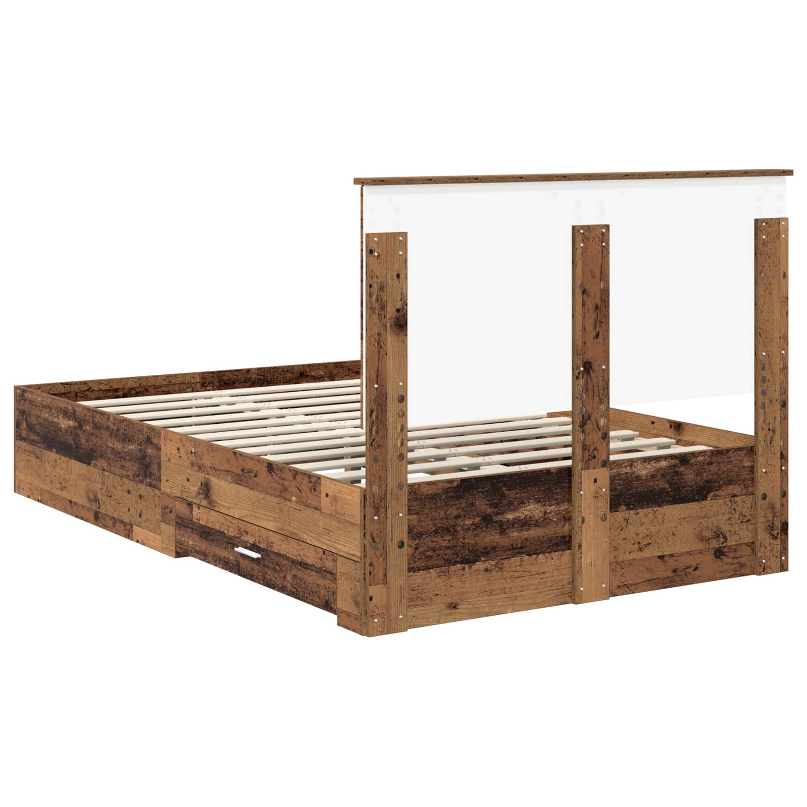 Struttura del letto con testiera Legno vecchio 120 x 190 cm | homemem39