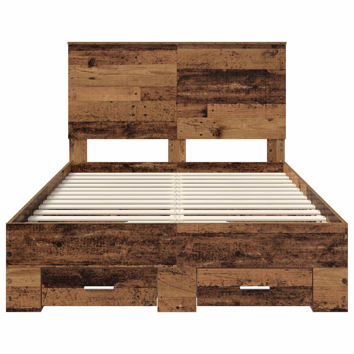 Struttura del letto con testiera Legno vecchio 120 x 190 cm | homemem39