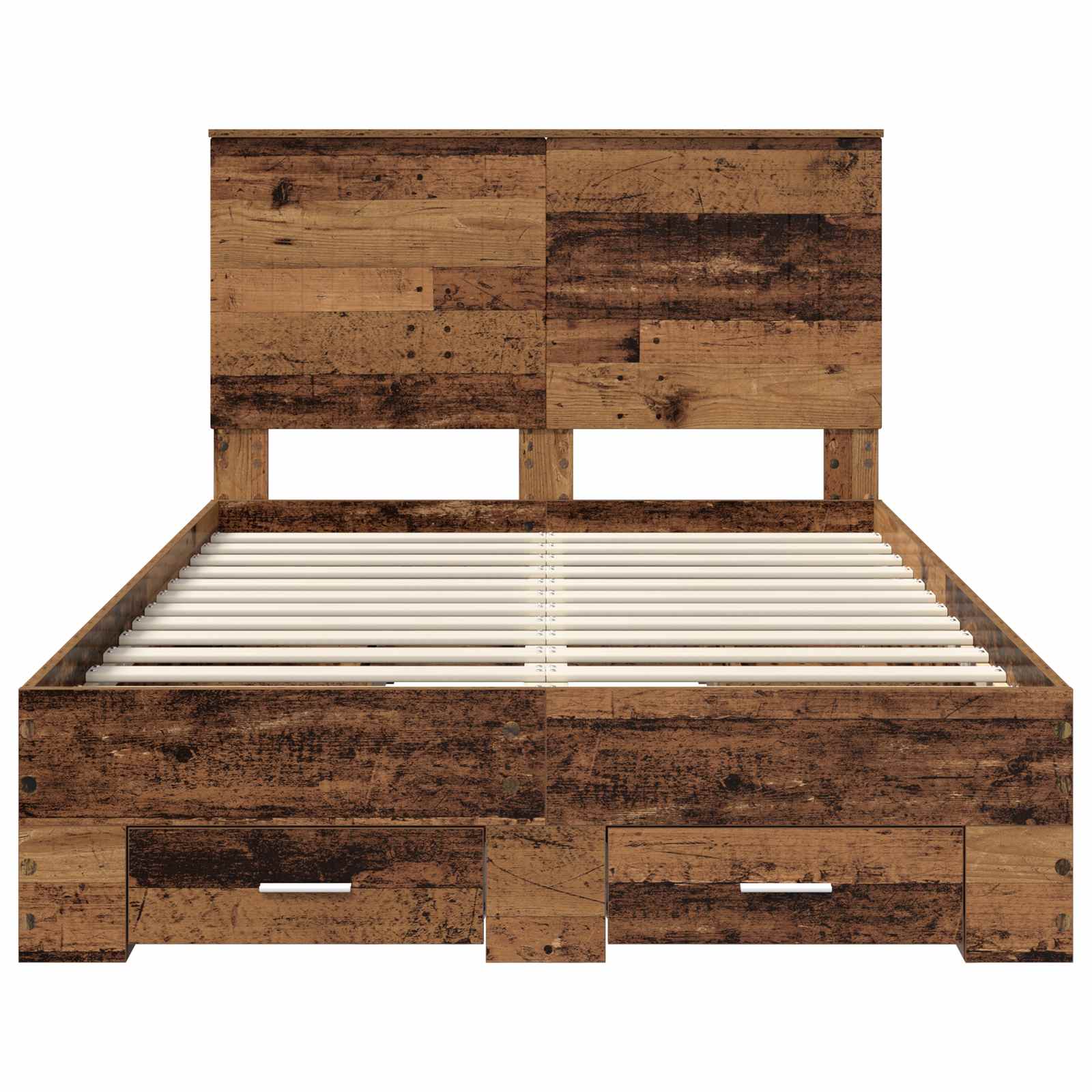 Struttura del letto con testiera Legno vecchio 120 x 190 cm | homemem39