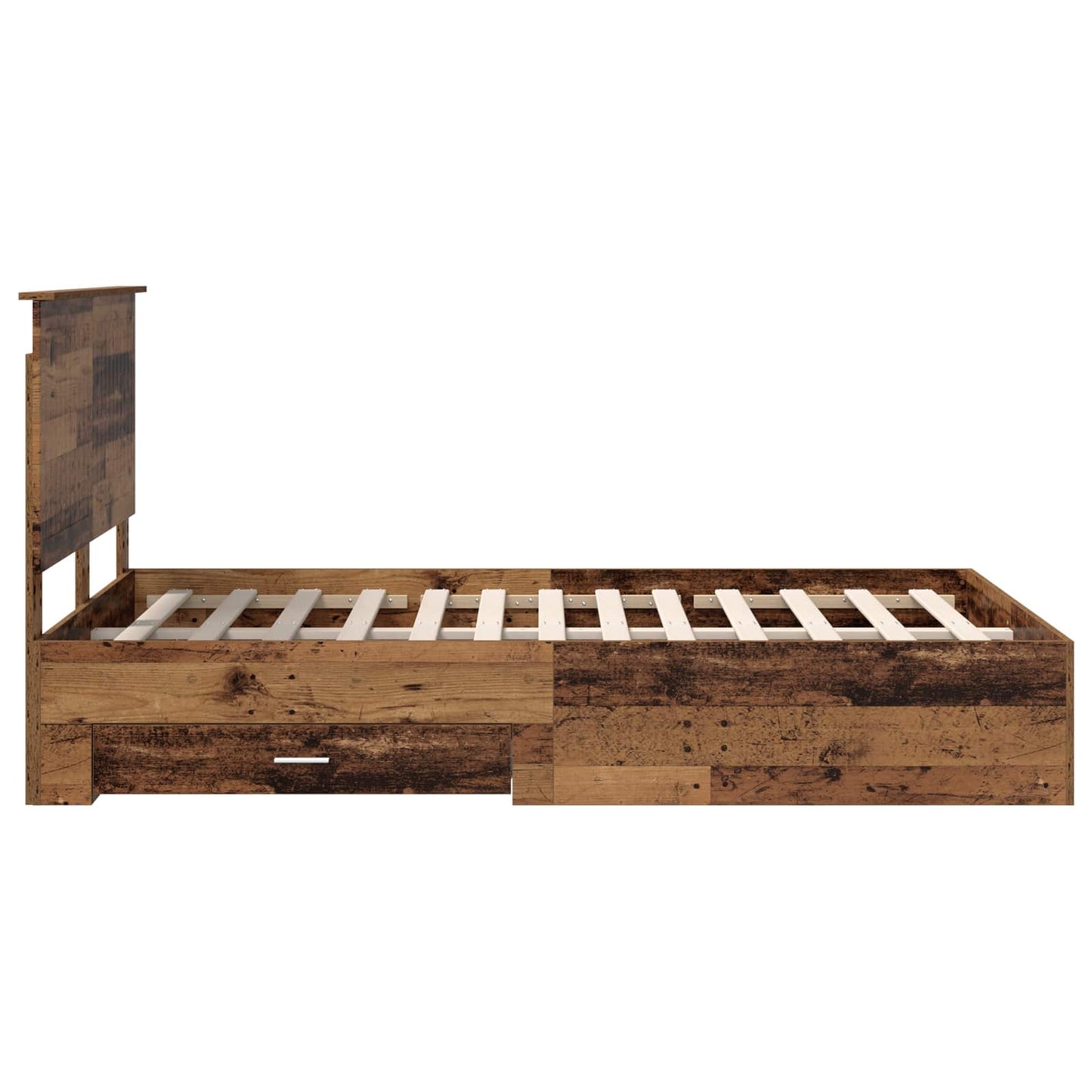Struttura del letto con testiera Legno vecchio 120 x 190 cm | homemem39