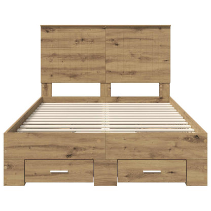 Struttura del letto Rovere artigianale 120 x 190 cm | homemem39